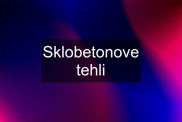 Sklobetonove tehli