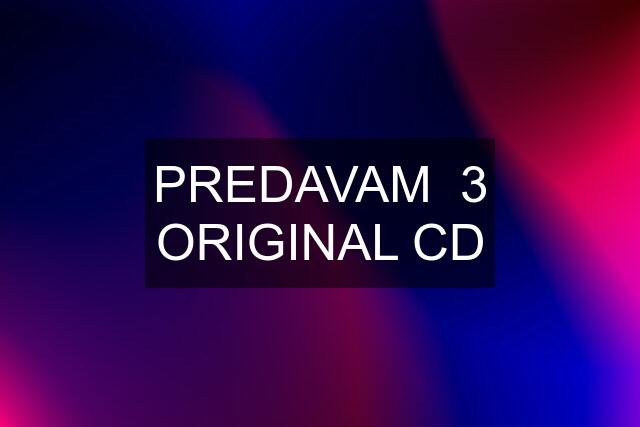 PREDAVAM  3 ORIGINAL CD