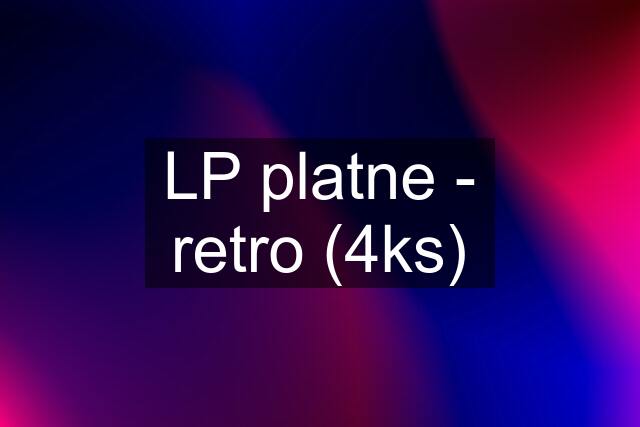 LP platne - retro (4ks)