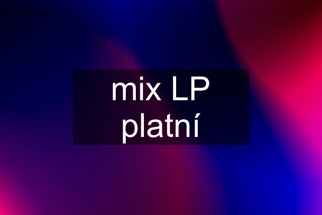 mix LP platní