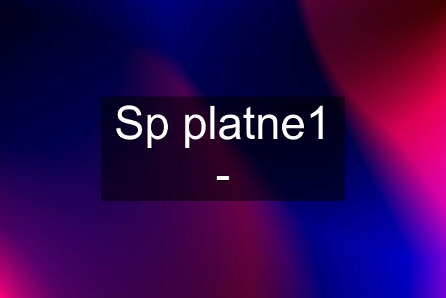 Sp platne1 -