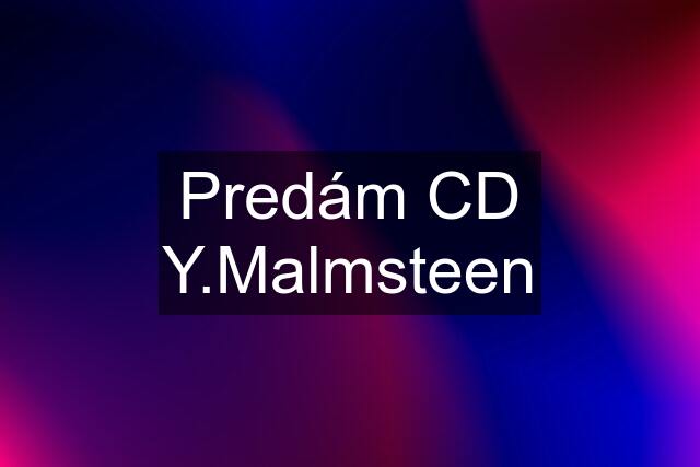 Predám CD Y.Malmsteen