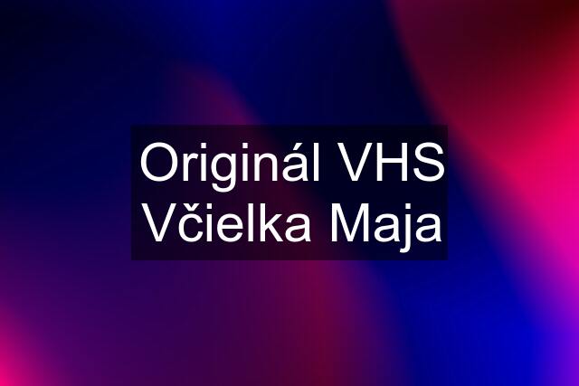 Originál VHS Včielka Maja