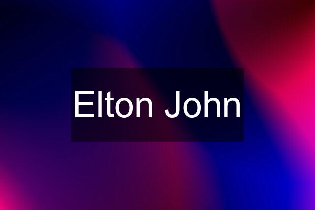 Elton John