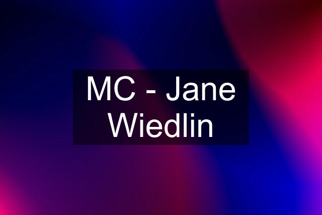 MC - Jane Wiedlin