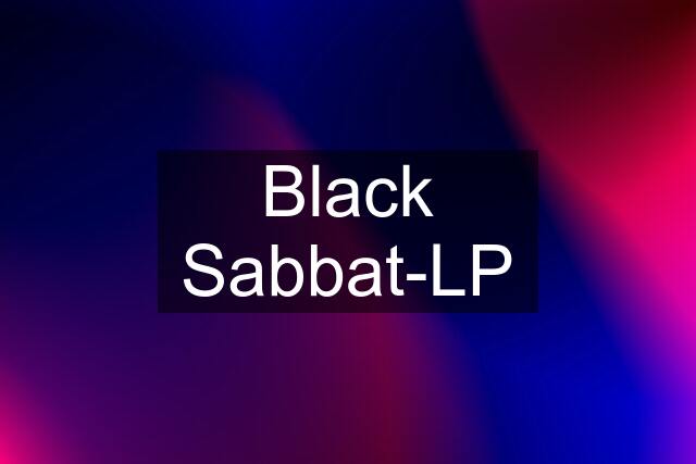 Black Sabbat-LP
