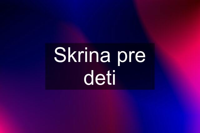 Skrina pre deti