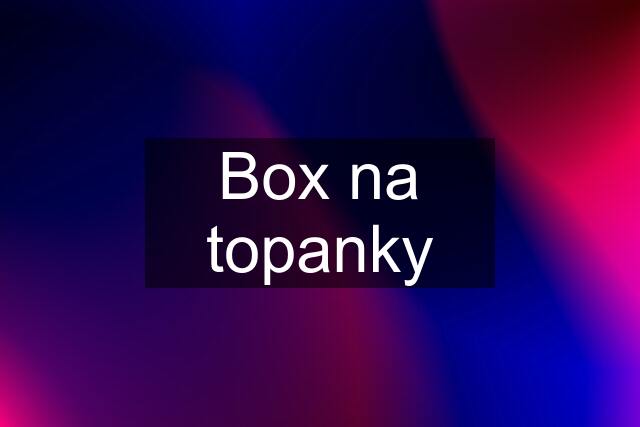 Box na topanky