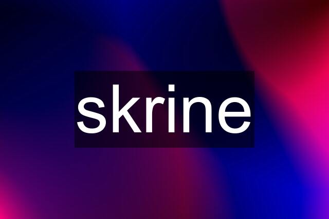 skrine