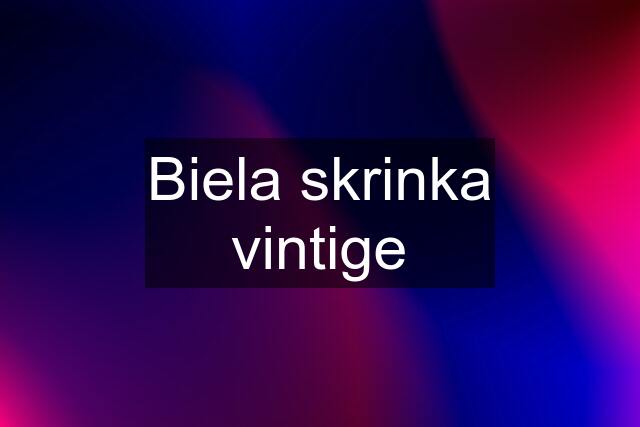 Biela skrinka vintige