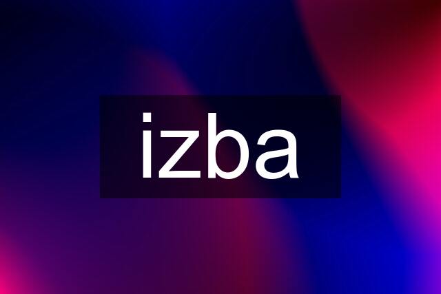 izba