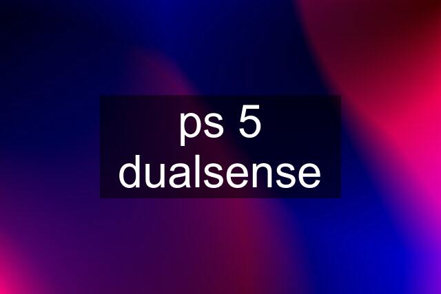 ps 5 dualsense