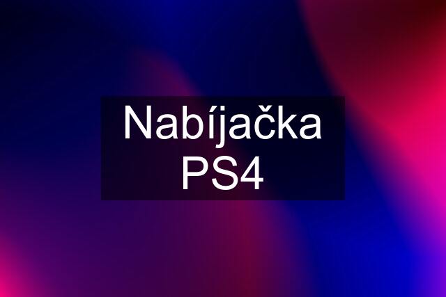 Nabíjačka PS4