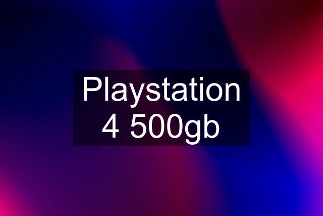 Playstation 4 500gb