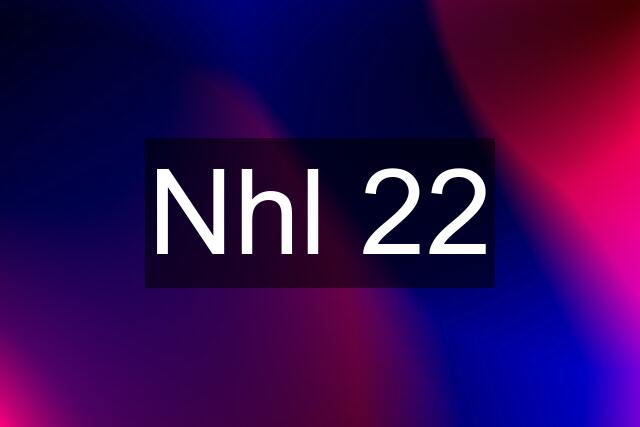 Nhl 22