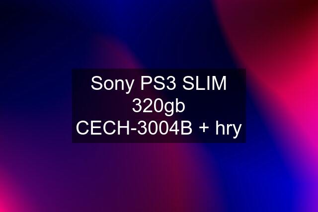 Sony PS3 SLIM 320gb CECH-3004B + hry