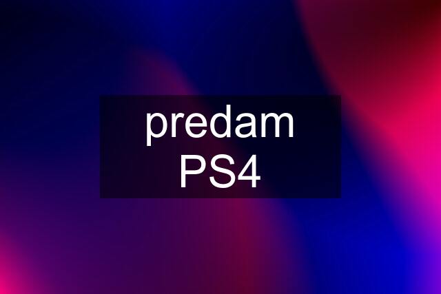 predam PS4