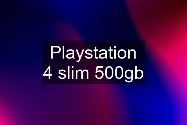 Playstation 4 slim 500gb