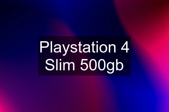 Playstation 4 Slim 500gb