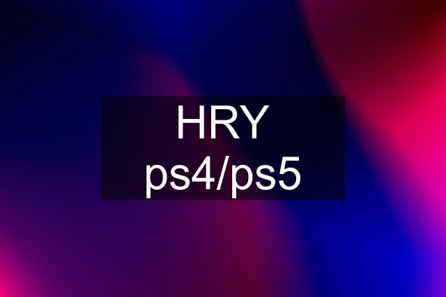 HRY ps4/ps5