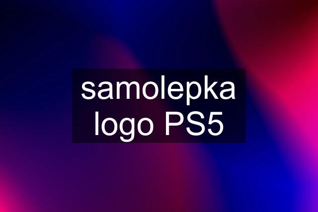 samolepka logo PS5