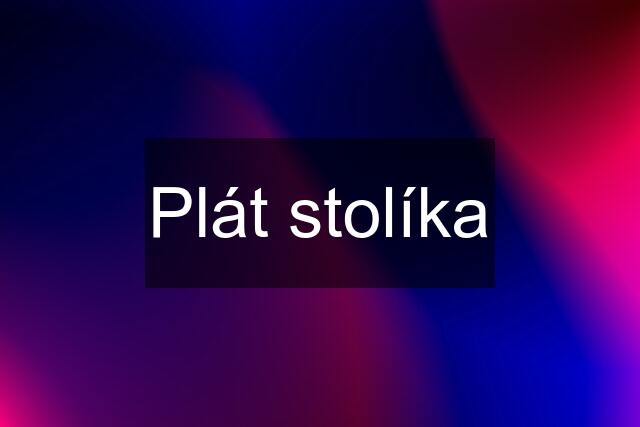 Plát stolíka