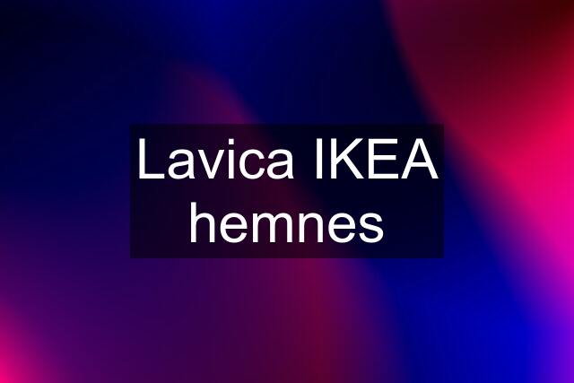 Lavica IKEA hemnes