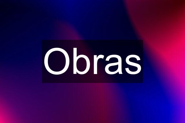 Obras