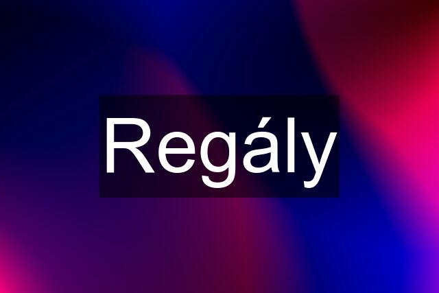 Regály