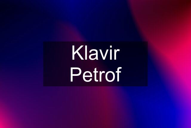 Klavir Petrof