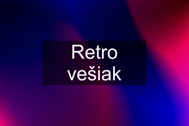 Retro vešiak