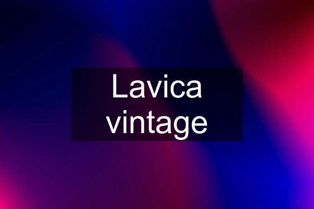 Lavica vintage