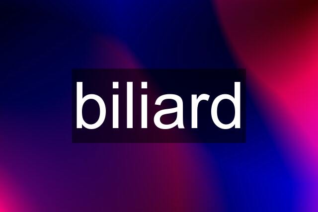 biliard