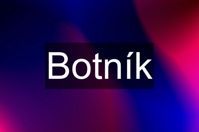 Botník