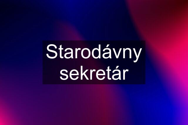 Starodávny sekretár