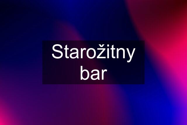 Starožitny bar