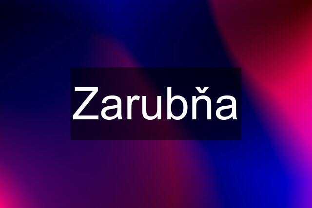 Zarubňa