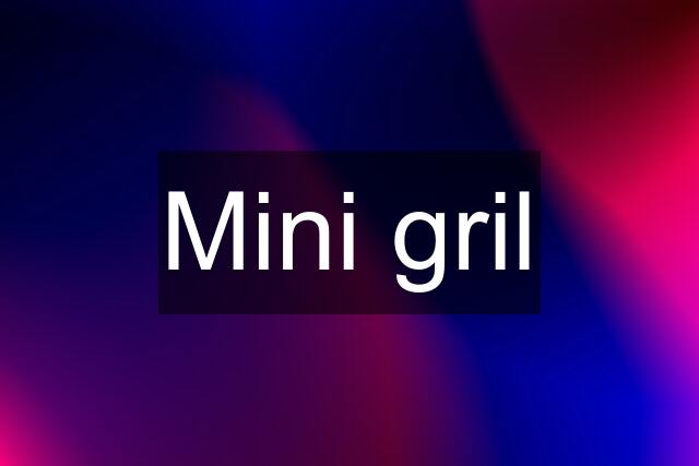 Mini gril