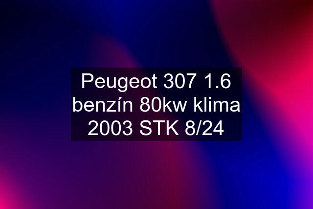 Peugeot 307 1.6 benzín 80kw klima 2003 STK 8/24