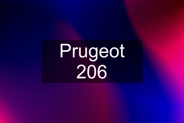 Prugeot 206