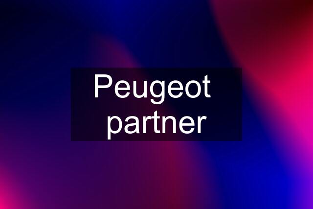 Peugeot  partner