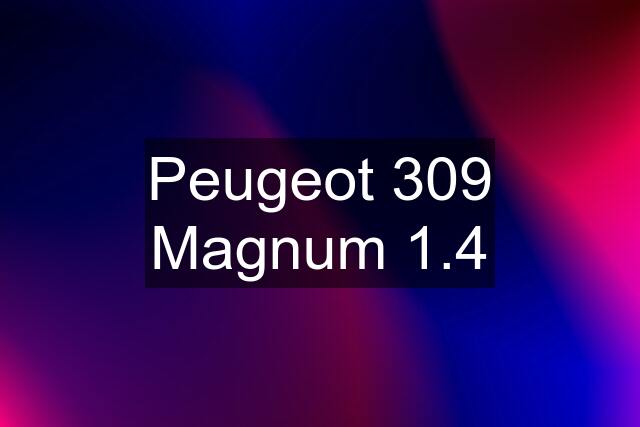 Peugeot 309 Magnum 1.4