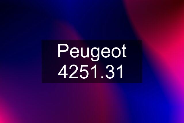 Peugeot 4251.31