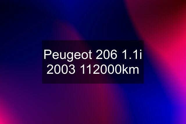 Peugeot 206 1.1i km