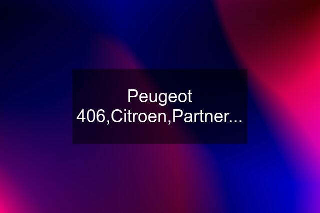 Peugeot 406,Citroen,Partner...