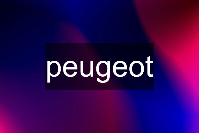 peugeot