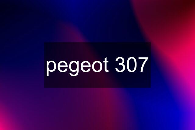 pegeot 307