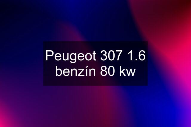 Peugeot 307 1.6 benzín 80 kw