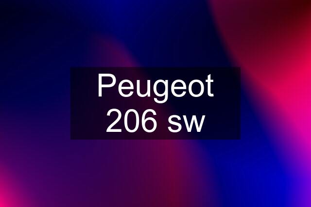 Peugeot 206 sw