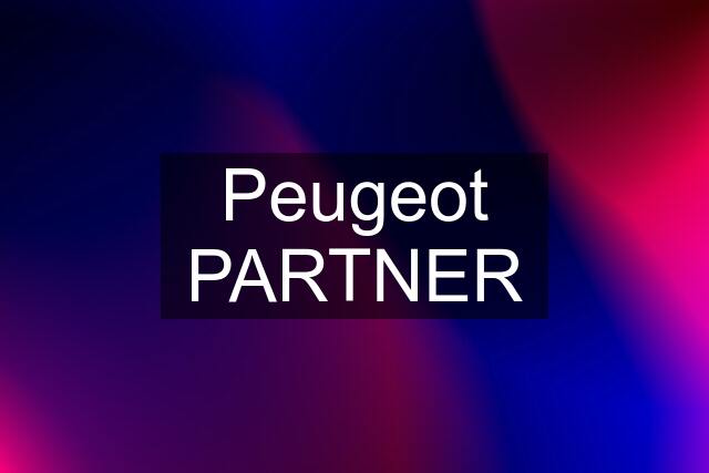 Peugeot PARTNER